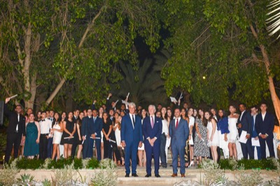  Students receiving their diploma in French ambassy in Saudi Arabia 