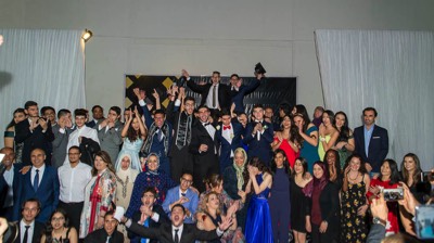  Students party for diploma 