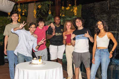  Friend party after receiving diploma 