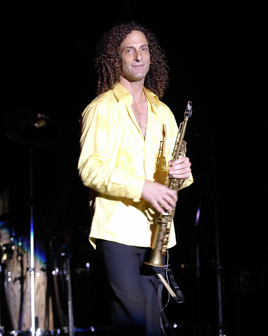  Kenny G during a jazz festival 