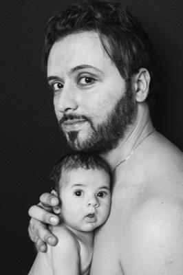  Man with newborn 